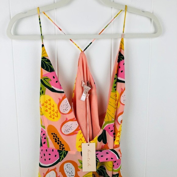 Anthropologie Hutch Glenne Tropical Wrap Dress Medium - Picture 5 of 10